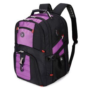Extra Large 50L Travel Laptop Backpack with USB Charging Port, College Backpack